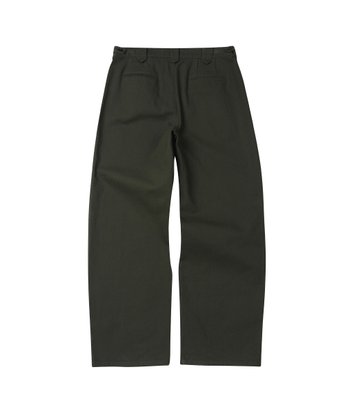 SECONDMONO（セカンドモノローグ）の「Semi Wide Twill Cotton Chino Pants [KHAKI]_SEPT051KHAKI（その他パンツ・レディース・その他・26inch/32inch/28inch/30inch）」の9枚目の写真