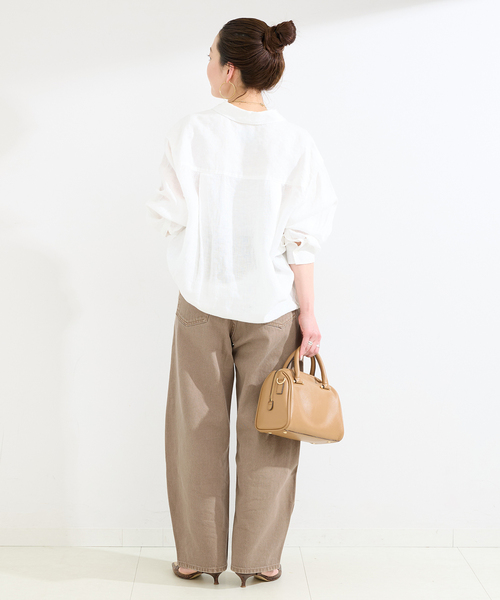 B.C STOCK(ベーセーストック)の「《追加12》ウォッシャブル / DU JOUR / デュ ジュール BARREL BAGGY JEAN(デニムパンツ・レディース・ベージュ/ブルー・34/36/38)」の5枚目の写真