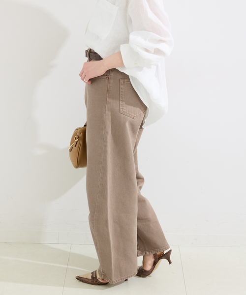 B.C STOCK(ベーセーストック)の「《追加12》ウォッシャブル / DU JOUR / デュ ジュール BARREL BAGGY JEAN(デニムパンツ・レディース・ベージュ/ブルー・34/36/38)」の7枚目の写真