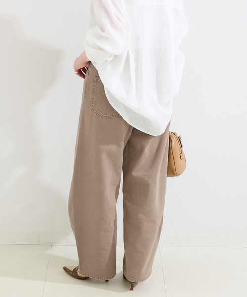 B.C STOCK(ベーセーストック)の「《追加12》ウォッシャブル / DU JOUR / デュ ジュール BARREL BAGGY JEAN(デニムパンツ・レディース・ベージュ/ブルー・34/36/38)」の8枚目の写真