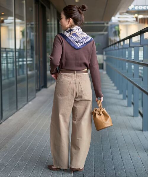 B.C STOCK(ベーセーストック)の「《追加12》ウォッシャブル / DU JOUR / デュ ジュール BARREL BAGGY JEAN(デニムパンツ・レディース・ベージュ/ブルー・34/36/38)」の11枚目の写真