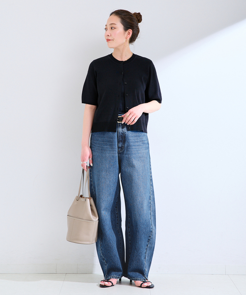 B.C STOCK(ベーセーストック)の「《追加12》ウォッシャブル / DU JOUR / デュ ジュール BARREL BAGGY JEAN(デニムパンツ・レディース・ベージュ/ブルー・34/36/38)」の16枚目の写真