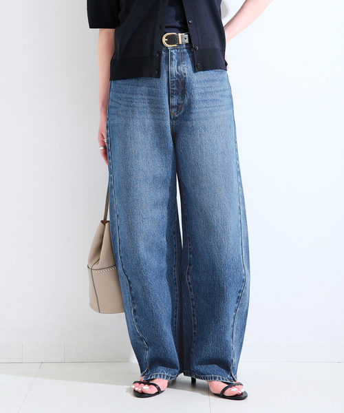 B.C STOCK(ベーセーストック)の「《追加12》ウォッシャブル / DU JOUR / デュ ジュール BARREL BAGGY JEAN(デニムパンツ・レディース・ベージュ/ブルー・34/36/38)」の19枚目の写真