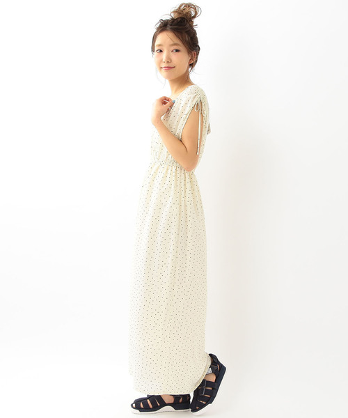 Another Edition（アナザーエディション）の「ドットシフォンオールインワン/ AEMFC ドットシフォン AIO◆（つなぎ/オールインワン・レディース・オフホワイト/ネイビー/ベージュ・MEDIUM/SMALL）」の15枚目の写真