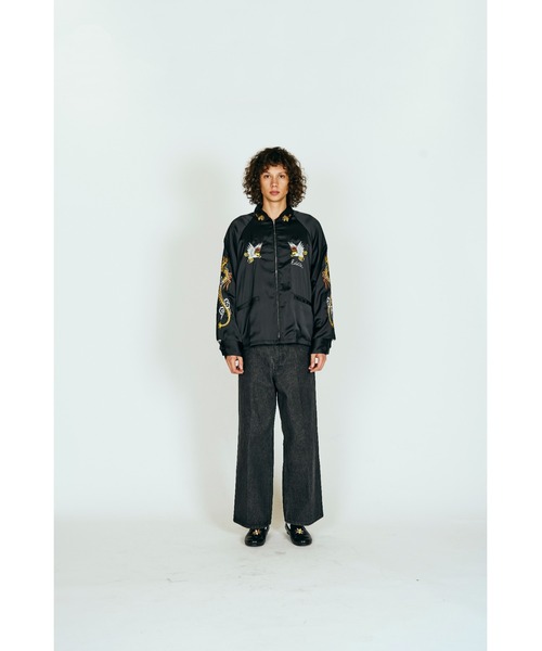 THRIFTY LOOK(スリフティールック)の「THRIFTY LOOK / スリフティールック OKINAWA SOUVENIR JACKET オキナワ スーベニアジャケット(ブルゾン・メンズ・ブラック系その他2/ブラック系その他/ブラック・MEDIUM/LARGE)」の3枚目の写真