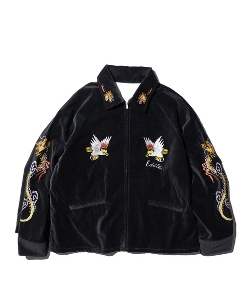 THRIFTY LOOK(スリフティールック)の「THRIFTY LOOK / スリフティールック OKINAWA SOUVENIR JACKET オキナワ スーベニアジャケット(ブルゾン・メンズ・ブラック系その他2/ブラック系その他/ブラック・MEDIUM/LARGE)」の2枚目の写真