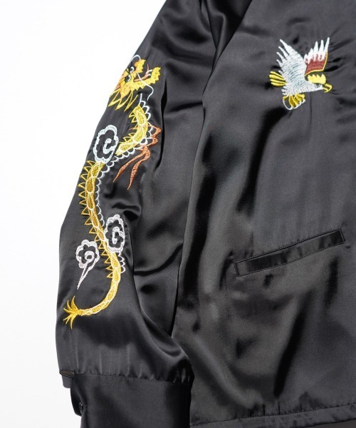 THRIFTY LOOK(スリフティールック)の「THRIFTY LOOK / スリフティールック OKINAWA SOUVENIR JACKET オキナワ スーベニアジャケット(ブルゾン・メンズ・ブラック系その他2/ブラック系その他/ブラック・MEDIUM/LARGE)」の4枚目の写真