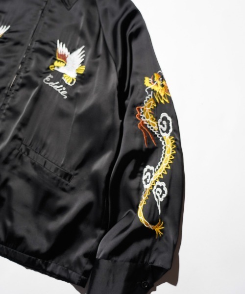 THRIFTY LOOK(スリフティールック)の「THRIFTY LOOK / スリフティールック OKINAWA SOUVENIR JACKET オキナワ スーベニアジャケット(ブルゾン・メンズ・ブラック系その他2/ブラック系その他/ブラック・MEDIUM/LARGE)」の6枚目の写真