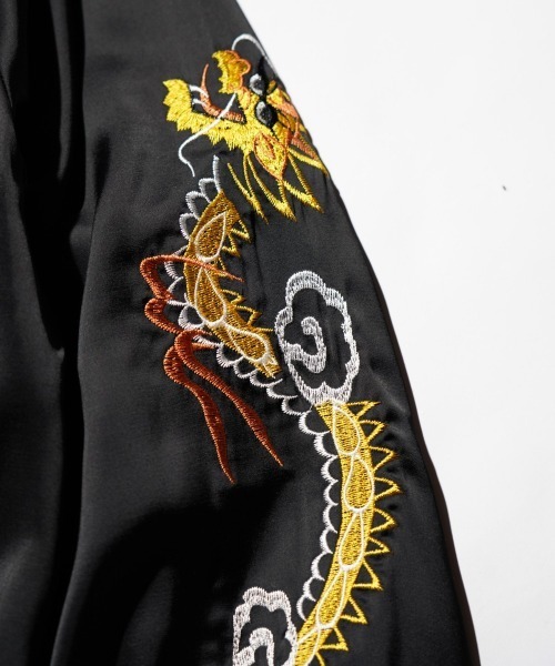 THRIFTY LOOK(スリフティールック)の「THRIFTY LOOK / スリフティールック OKINAWA SOUVENIR JACKET オキナワ スーベニアジャケット(ブルゾン・メンズ・ブラック系その他2/ブラック系その他/ブラック・MEDIUM/LARGE)」の7枚目の写真