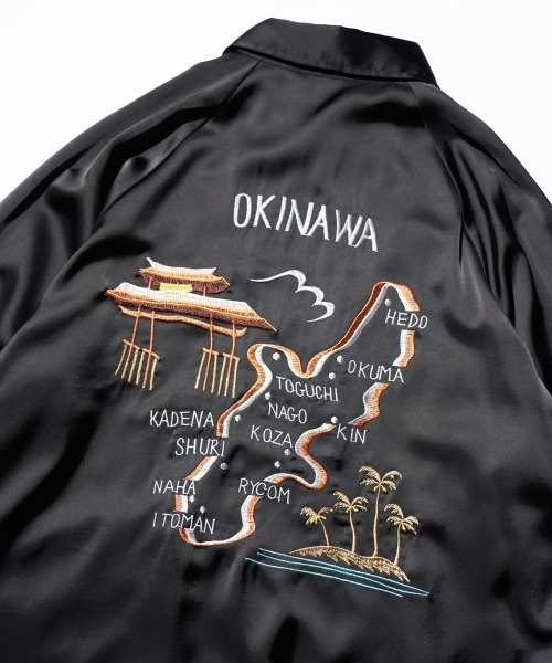 THRIFTY LOOK(スリフティールック)の「THRIFTY LOOK / スリフティールック OKINAWA SOUVENIR JACKET オキナワ スーベニアジャケット(ブルゾン・メンズ・ブラック系その他2/ブラック系その他/ブラック・MEDIUM/LARGE)」の10枚目の写真