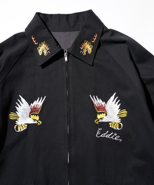 THRIFTY LOOK(スリフティールック)の「THRIFTY LOOK / スリフティールック OKINAWA SOUVENIR JACKET オキナワ スーベニアジャケット(ブルゾン・メンズ・ブラック系その他2/ブラック系その他/ブラック・MEDIUM/LARGE)」の17枚目の写真