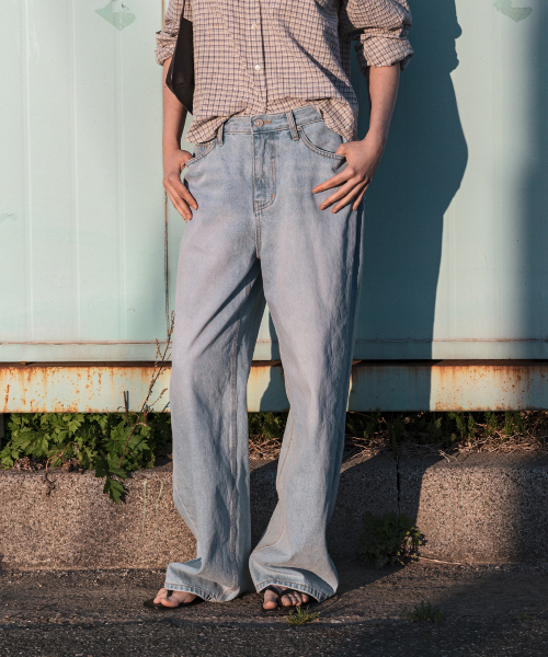 108POUND(108パウンド)の「Classic Wide Jean_Light blue(デニムパンツ・レディース・その他・SMALL/MEDIUM/LARGE)」の2枚目の写真