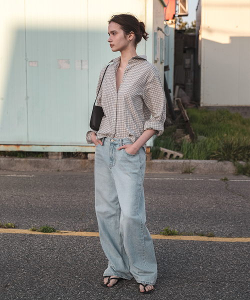 108POUND(108パウンド)の「Classic Wide Jean_Light blue(デニムパンツ・レディース・その他・SMALL/MEDIUM/LARGE)」の3枚目の写真