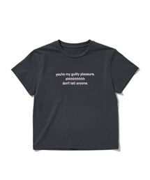 LOTSYOU_Guilty Pleasure Baby T-shirt Charcol