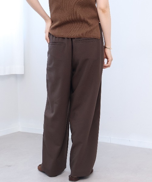 leswel(レスウェル)の「【M/L】ラップ風イージーワイドパンツ(その他パンツ・レディース・ダークブラウン/グレー/ネイビー・M/L)」の19枚目の写真