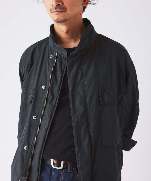 JOURNAL STANDARD relume(ジャーナルスタンダード レリューム)の「フェード加工 BDU リップストップ ジャケット(ミリタリージャケット・メンズ・オリーブ/ベージュ/ブラック系その他・SMALL/LARGE/MEDIUM)」の12枚目の写真