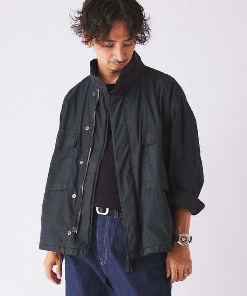 JOURNAL STANDARD relume(ジャーナルスタンダード レリューム)の「フェード加工 BDU リップストップ ジャケット(ミリタリージャケット・メンズ・オリーブ/ベージュ/ブラック系その他・SMALL/LARGE/MEDIUM)」の13枚目の写真