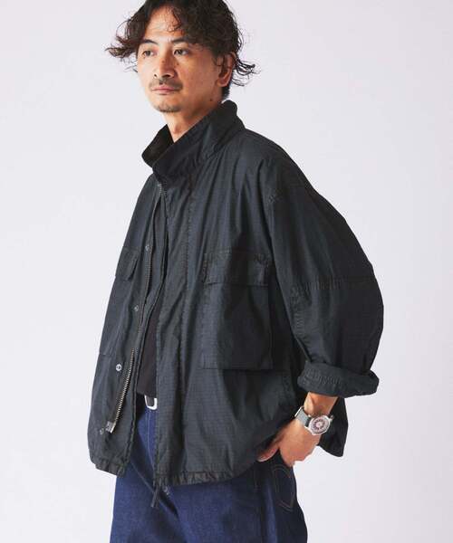JOURNAL STANDARD relume(ジャーナルスタンダード レリューム)の「フェード加工 BDU リップストップ ジャケット(ミリタリージャケット・メンズ・オリーブ/ベージュ/ブラック系その他・SMALL/LARGE/MEDIUM)」の14枚目の写真
