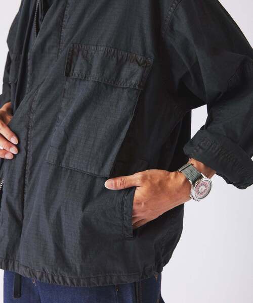 JOURNAL STANDARD relume(ジャーナルスタンダード レリューム)の「フェード加工 BDU リップストップ ジャケット(ミリタリージャケット・メンズ・オリーブ/ベージュ/ブラック系その他・SMALL/LARGE/MEDIUM)」の15枚目の写真