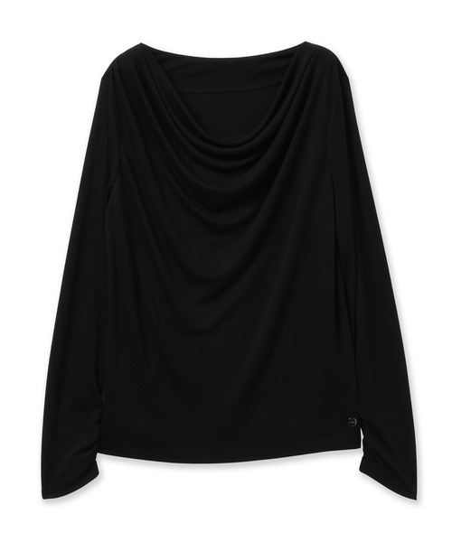 Audie a Muses(オーディアミューズ)の「胸元ドレープカットソー(Tシャツ/カットソー・レディース・グレー/ブラック/オフホワイト・42/38)」の15枚目の写真