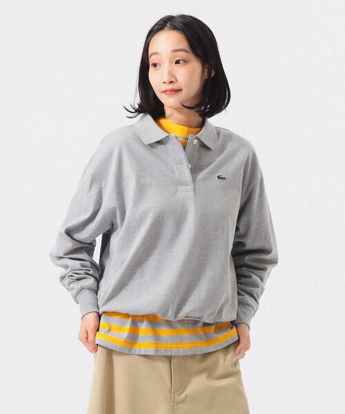 LACOSTE(ラコステ)の「【別注】LACOSTE / ポロシャツ(スウェット・レディース・グレー/ブラック/ネイビー・36/38)」の11枚目の写真