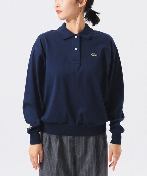 LACOSTE(ラコステ)の「【別注】LACOSTE / ポロシャツ(スウェット・レディース・グレー/ブラック/ネイビー・36/38)」の18枚目の写真