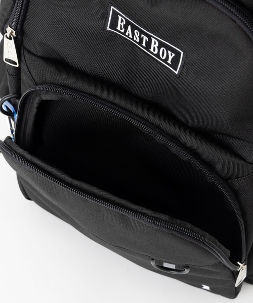 EASTBOY(イーストボーイ)の「【EASTBOY】カラビナ付リュック スクールバッグ 通学 鞄 バックパック(バックパック/リュック・レディース・ピンク/ブラック・FREE)」の16枚目の写真
