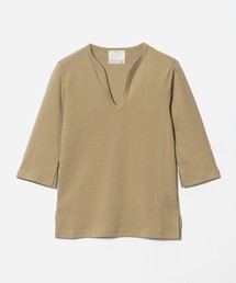 conte（コンテ）の「＜conte＞コットン キーネック Tシャツ（Tシャツ/カットソー）」
