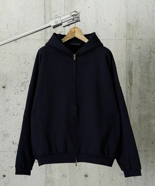 FOG ESSENTIALS(エフオージーエッセンシャルズ)の「"08"≪FOG ESSENTIALS≫裏起毛 スウェット 刺繍 バックロゴ ジップパーカー(パーカー・メンズ・ブラック・L/M/XL)」の8枚目の写真