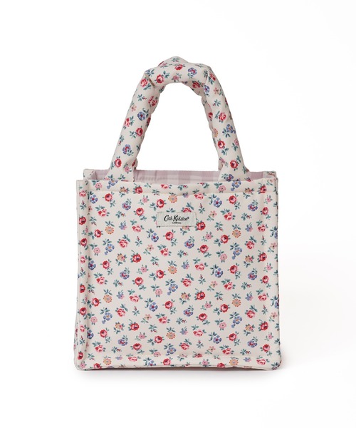 Cath Kidston(キャスキッドソン)の「スモールパフバッグ(トートバッグ・レディース・アイボリー/ネイビー/サックスブルー・FREE)」の1枚目の写真
