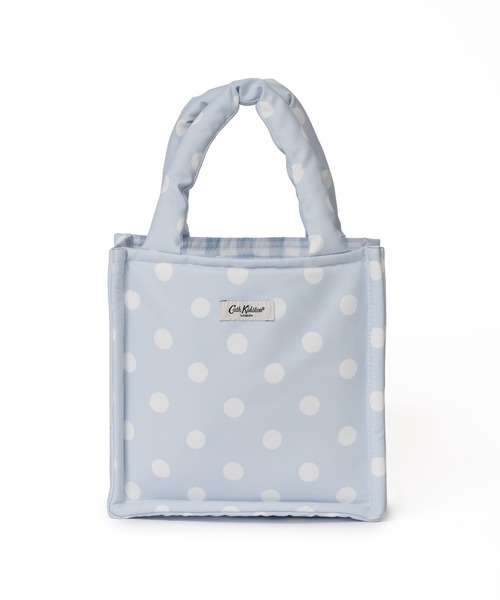 Cath Kidston(キャスキッドソン)の「スモールパフバッグ(トートバッグ・レディース・アイボリー/ネイビー/サックスブルー・FREE)」の5枚目の写真