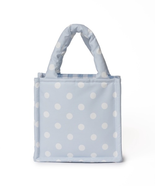 Cath Kidston(キャスキッドソン)の「スモールパフバッグ(トートバッグ・レディース・アイボリー/ネイビー/サックスブルー・FREE)」の6枚目の写真