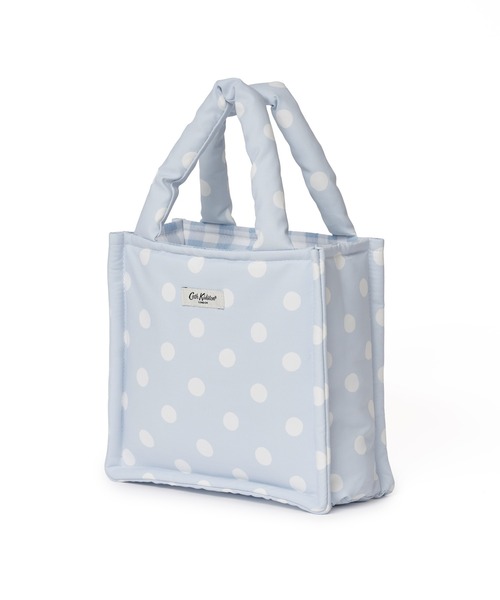 Cath Kidston(キャスキッドソン)の「スモールパフバッグ(トートバッグ・レディース・アイボリー/ネイビー/サックスブルー・FREE)」の7枚目の写真