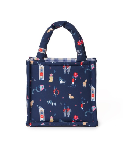 Cath Kidston(キャスキッドソン)の「スモールパフバッグ(トートバッグ・レディース・アイボリー/ネイビー/サックスブルー・FREE)」の10枚目の写真