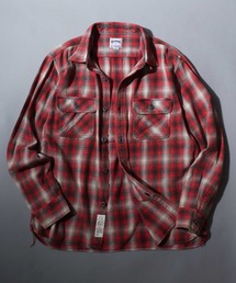 【HOUSTON】 Vintage Check Flannel Shirt / 【ヒューストン】ヴィンテージ チェックネルシャツ ビンテージ ユーズド加工 長袖 メンズ トップス 秋冬 アメカジ ミリタリー ブランド