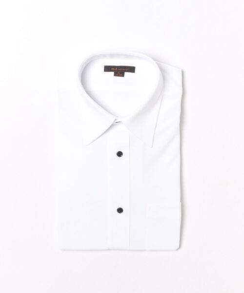 TAKA-Q(タカキュー)の「ワイシャツ メンズ 長袖 ノンアイロン ストレッチ 吸水速乾 レギュラーカラー ビジネス ドレス ニット NEWスタンダードフィット(ビジネスシャツ・メンズ・ホワイト・首回り41cm-裄丈82cm/首回り37cm-裄丈80cm/首回り43cm-裄丈86cm/首回り41cm-裄丈86cm/首回り43cm-裄丈82cm/首回り39cm-裄丈84cm/首回り39cm-裄丈80cm/首回り45cm-裄丈86cm)」の7枚目の写真