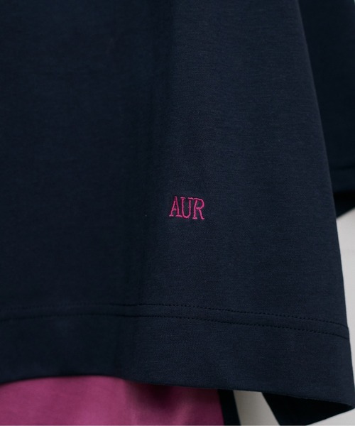 LARUTA(ラルータ)の「【LARUTA】リバークロス配色Tシャツ(Tシャツ/カットソー・レディース・ネイビー/ブラック/ブラウン・MEDIUM)」の22枚目の写真