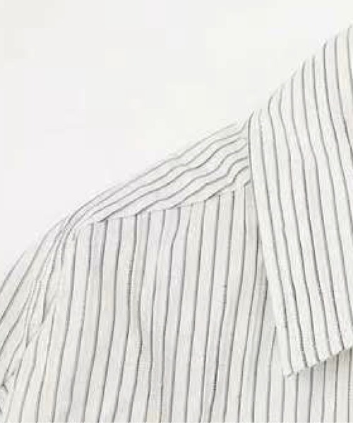 U:UME(ユーム)の「Graffiti Letter Stripe Shirt(シャツ/ブラウス・メンズ・ブラック/ホワイト・MEDIUM/XX-LARGE/X-LARGE/LARGE)」の3枚目の写真