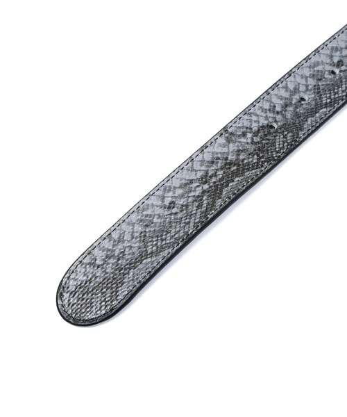 XLARGE(エクストララージ)の「SNAKE PATTERN LEATHER BELT(ベルト・メンズ・ホワイト/ブルー/ブラック・M/L)」の5枚目の写真
