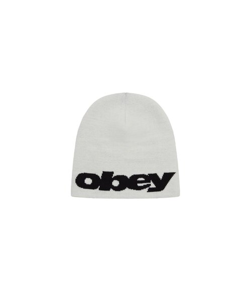 OBEY(オベイ)の「【OBEY】DELTA BEANIE(ニットキャップ/ビーニー・メンズ・ブラック/ブルー/ホワイト/ライトグレー・FREE)」の2枚目の写真