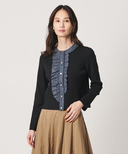 美品UNITED ARROWSブラックフリルAライントップス⭐︎ UNITED ARROWS｜ユナイテッドアローズのトップス（フリル）通販 - ZOZOTOWN