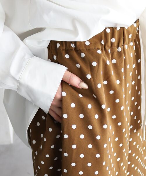 le.coeur blanc(ルクールブラン)の「ドットタックワイドパンツ(その他パンツ・レディース・ブラック系その他・38)」の9枚目の写真
