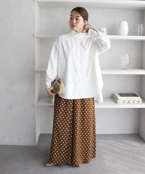 le.coeur blanc(ルクールブラン)の「ドットタックワイドパンツ(その他パンツ・レディース・ブラック系その他・38)」の11枚目の写真
