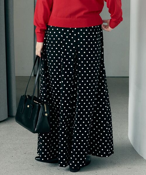 le.coeur blanc(ルクールブラン)の「ドットタックワイドパンツ(その他パンツ・レディース・ブラック系その他・38)」の19枚目の写真