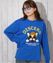 サガラ刺繍 アニマル長袖Tシャツ｜全4色