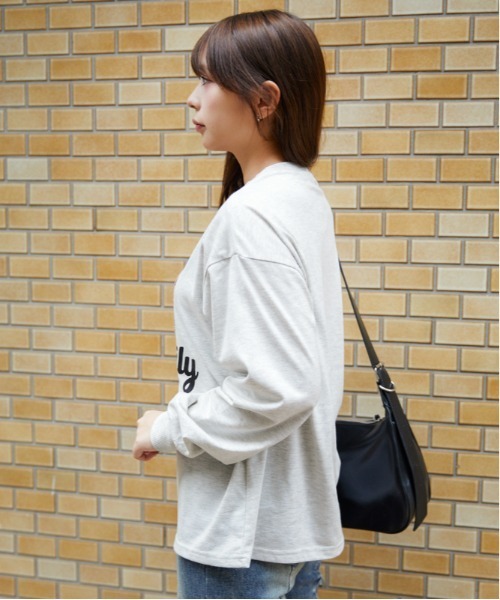 GORGE(ゴージ)の「サガラ刺繍 アニマル長袖Tシャツ|全4色(Tシャツ/カットソー・レディース・ブルー/オートミール/チャコール/オフホワイト・F)」の7枚目の写真