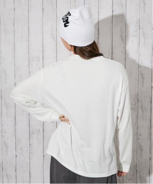 GORGE(ゴージ)の「サガラ刺繍 アニマル長袖Tシャツ|全4色(Tシャツ/カットソー・レディース・ブルー/オートミール/チャコール/オフホワイト・F)」の16枚目の写真