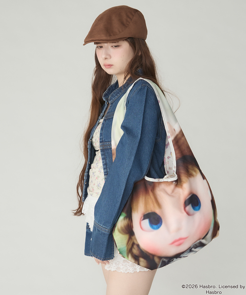 Unblend(アンブレンド)の「【Unblend】Blythe別注 フェイスプリント/オリジナルパターン リバーシブル ショルダーバッグ(ショルダーバッグ・レディース・ピンク/アイボリー/チャコール・FREE)」の17枚目の写真