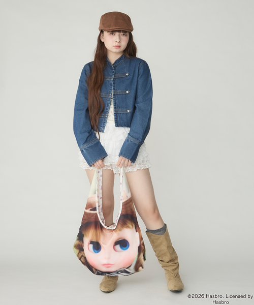 Unblend(アンブレンド)の「【Unblend】Blythe別注 フェイスプリント/オリジナルパターン リバーシブル ショルダーバッグ(ショルダーバッグ・レディース・ピンク/アイボリー/チャコール・FREE)」の20枚目の写真