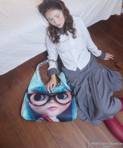 Unblend(アンブレンド)の「【Unblend】Blythe別注 フェイスプリント/オリジナルパターン リバーシブル ショルダーバッグ(ショルダーバッグ・レディース・ピンク/アイボリー/チャコール・FREE)」の8枚目の写真